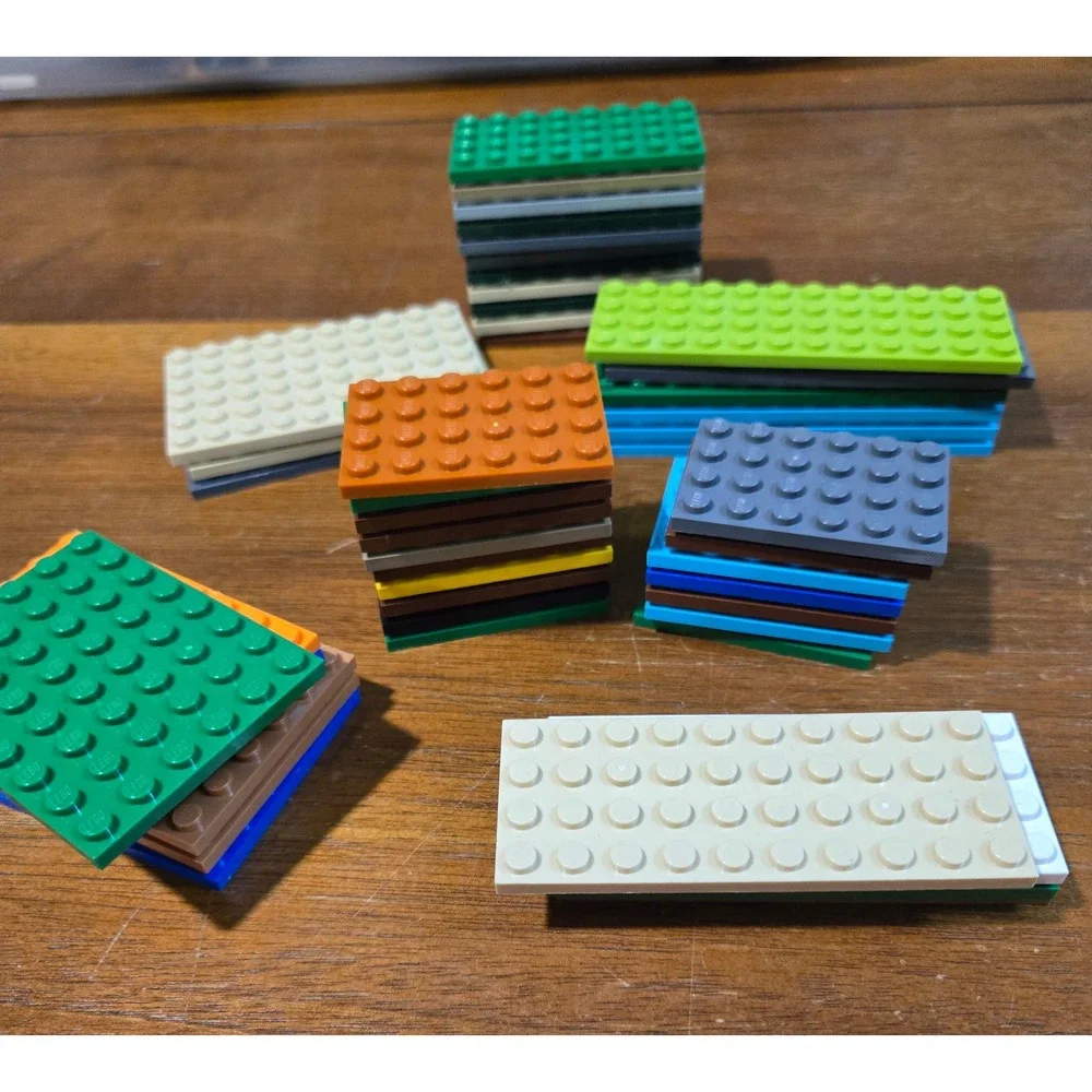 Lego Baseplate Lot Mixed Sizes Colors Building Plates Bulk Set